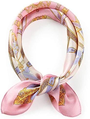 MEISEE 100% Mulberry Silk Scarfs Small Square Scarf 21" x 21" Neck Scarf Breathable Lightweight for Women Gift Packed